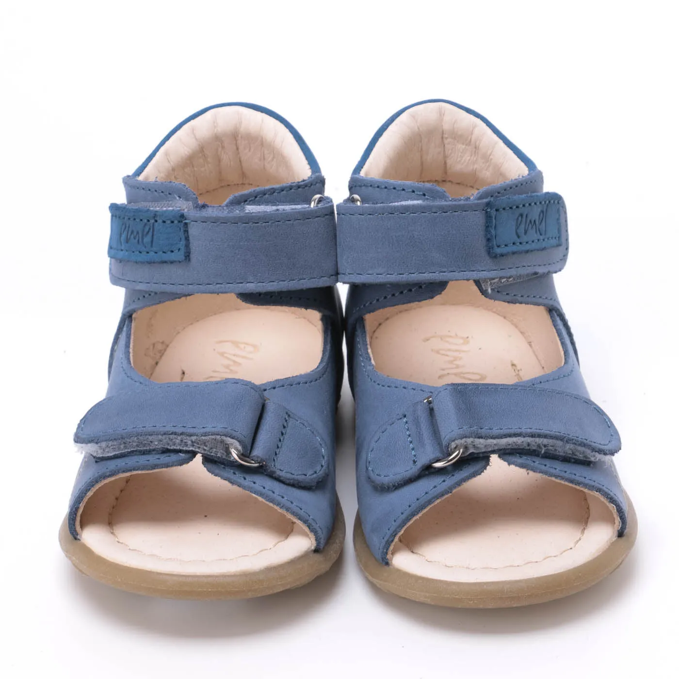 (2424-5) Emel blue velcro Sandals