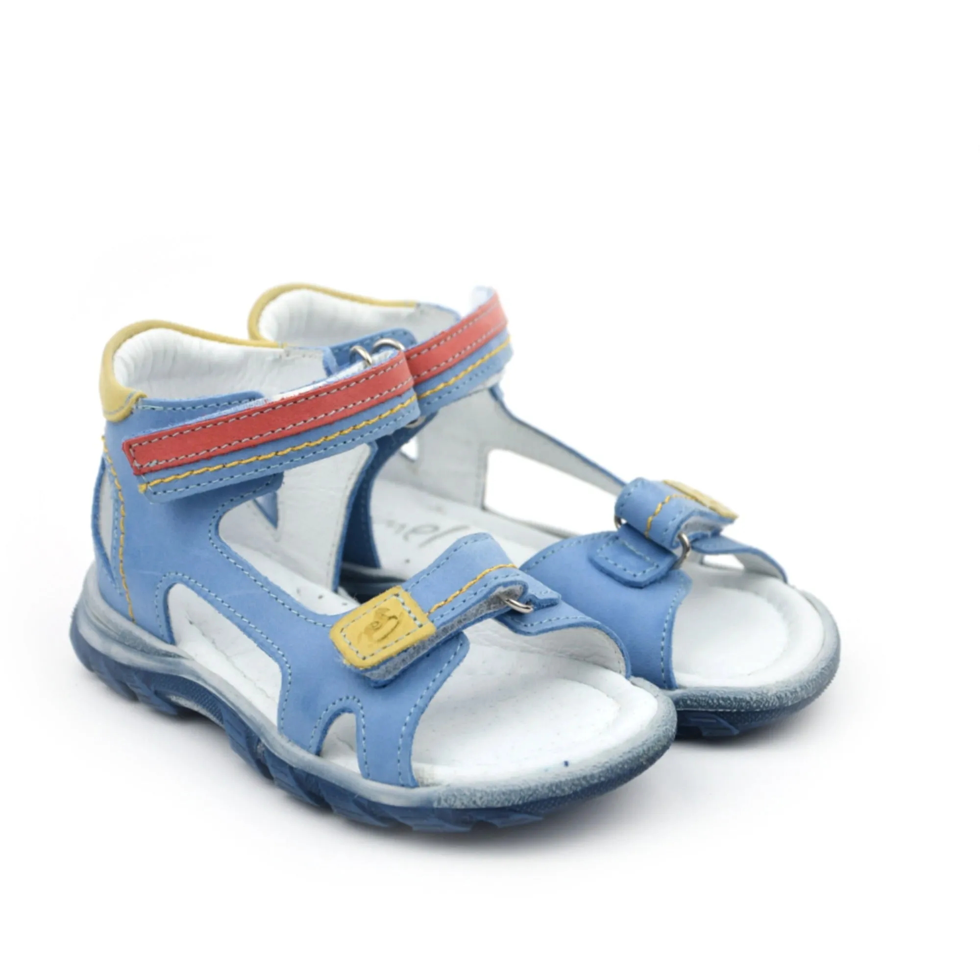 (2639-5) Emel blue velcro sandals