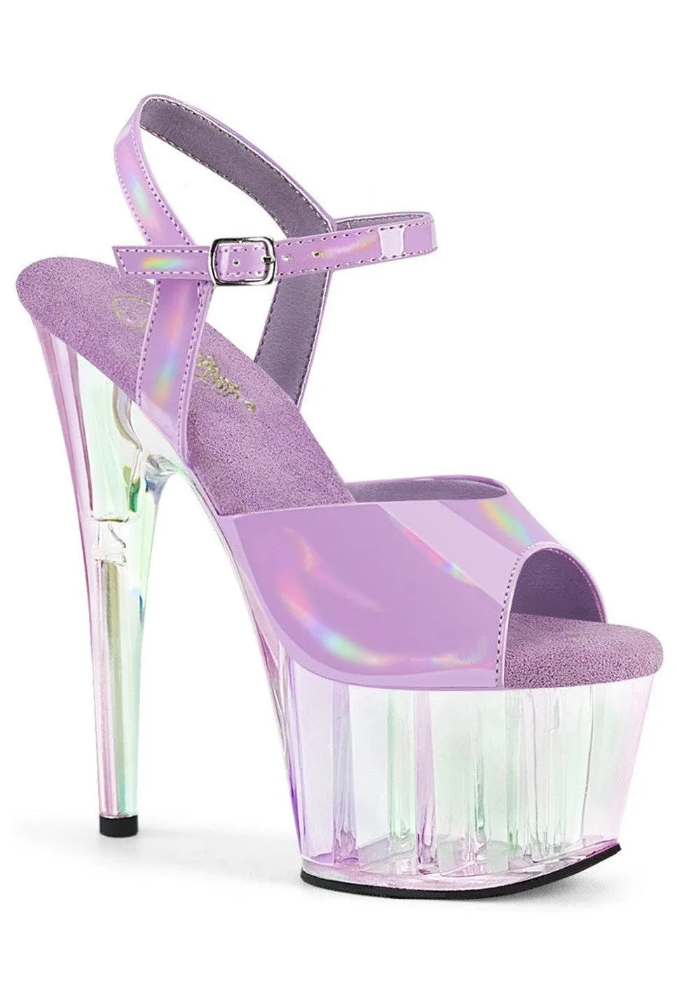 ADORE-709HT Purple Patent Sandal