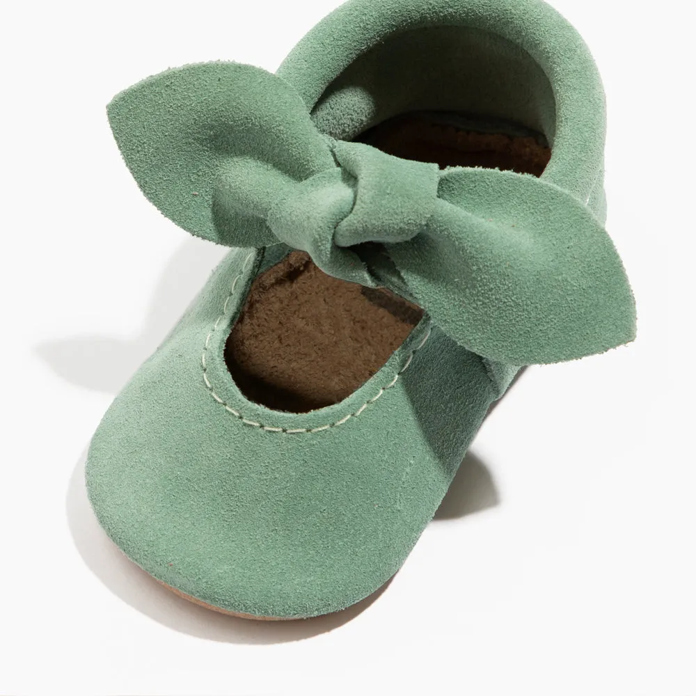 Aloe Suede Knotted Bow Baby Shoe