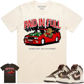 Baroque Brown Dunks Shirt to Match - RED PAID