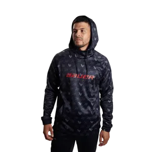 Bauer Logo Repeat Mens Hoody - Blue