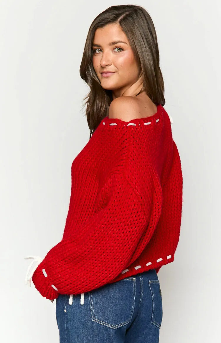 Bea Red Sweater