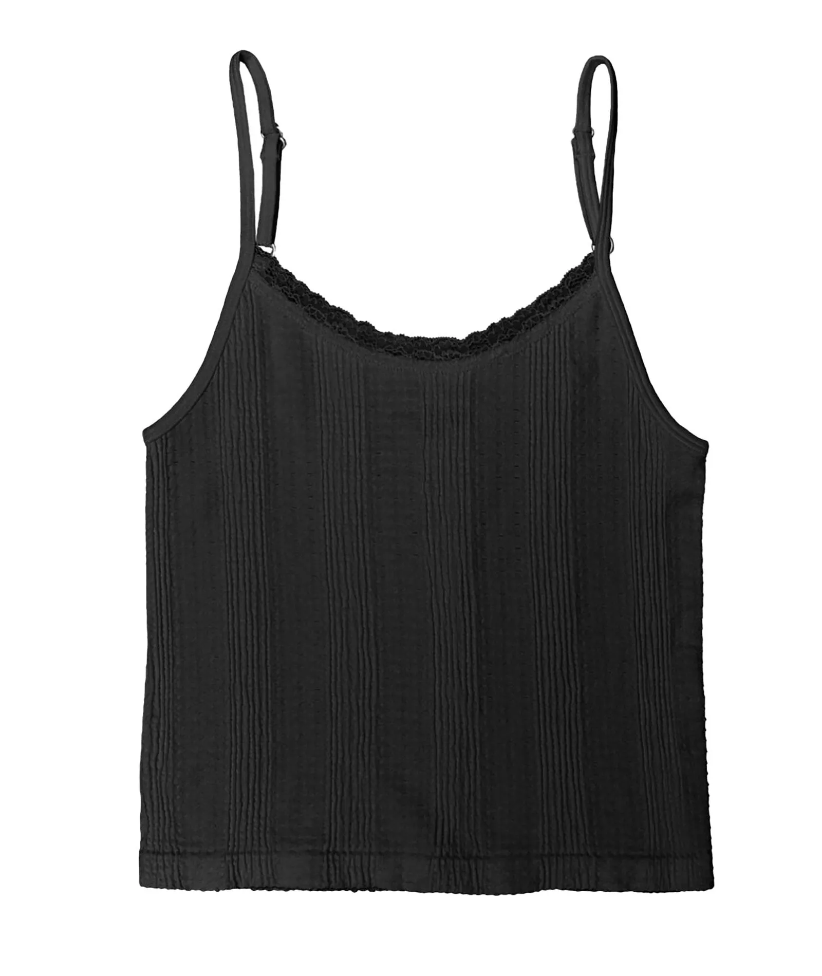 Brandy Lace Trim Tank Juniors