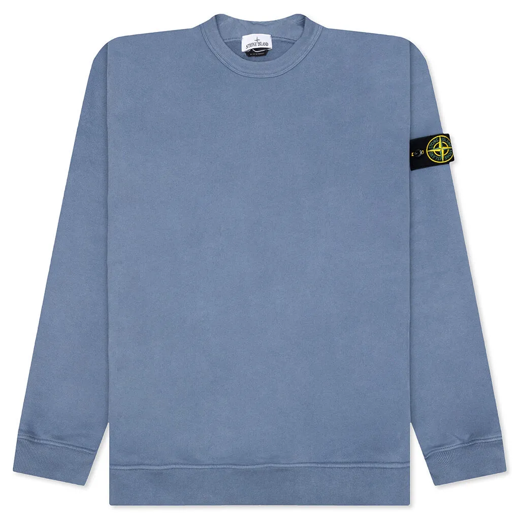 Brushed Crewneck Sweatshirt - Avio Blue