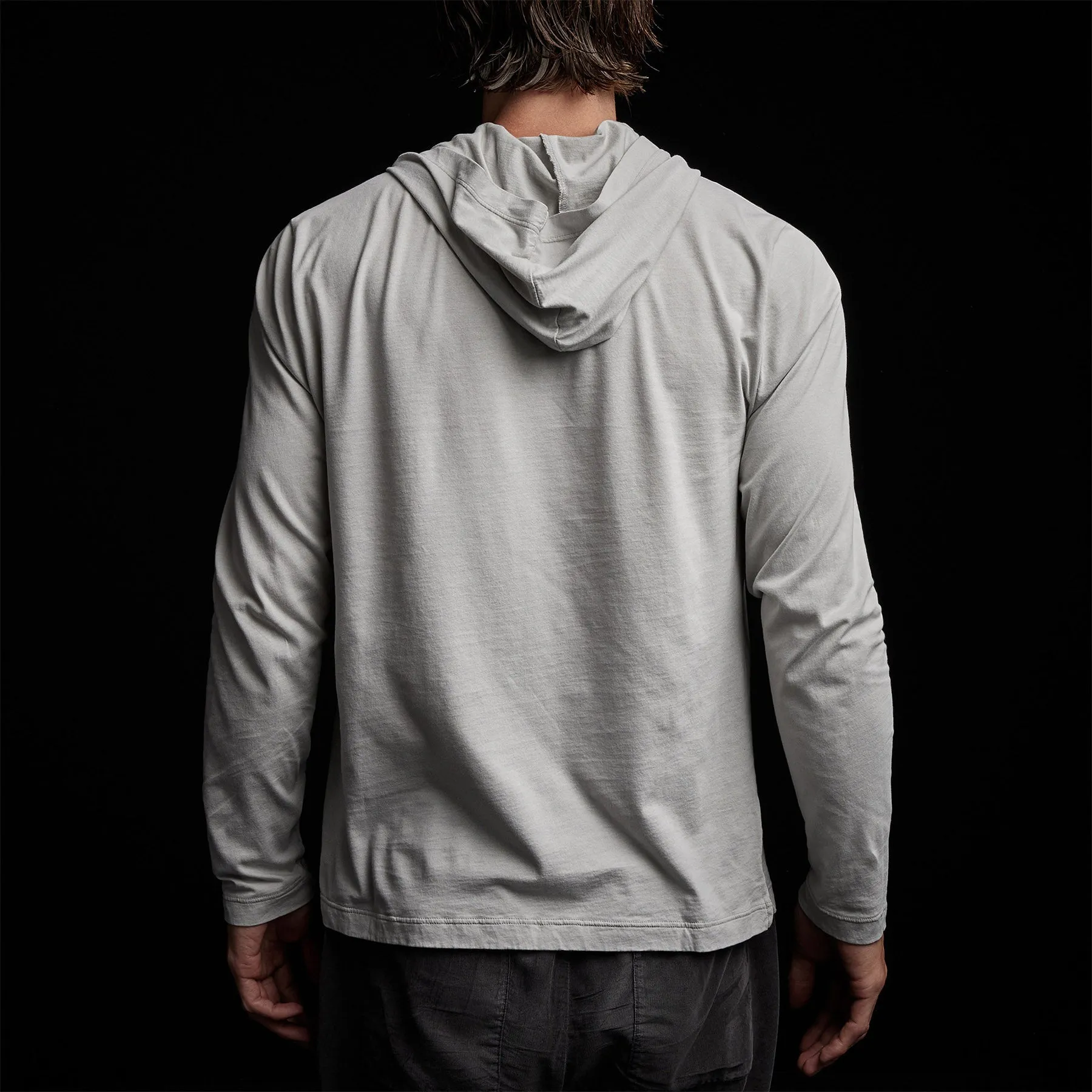 Brushed Jersey Hoodie - Aluminum