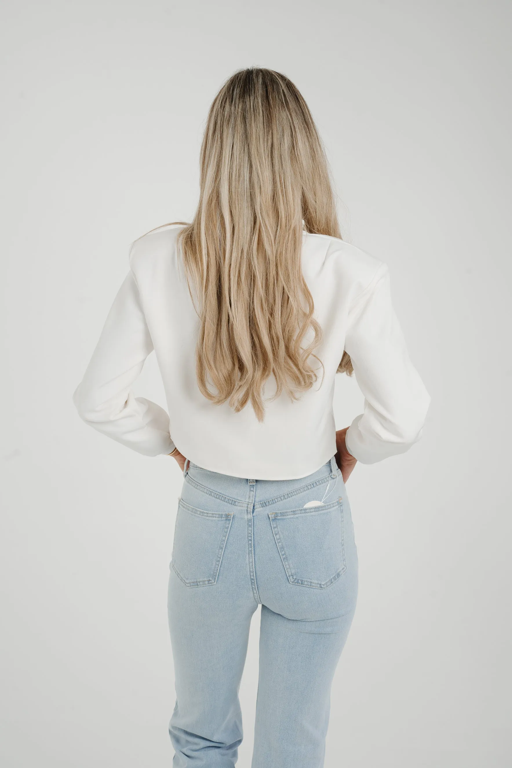 Caitlyn Bomber Jacket In White