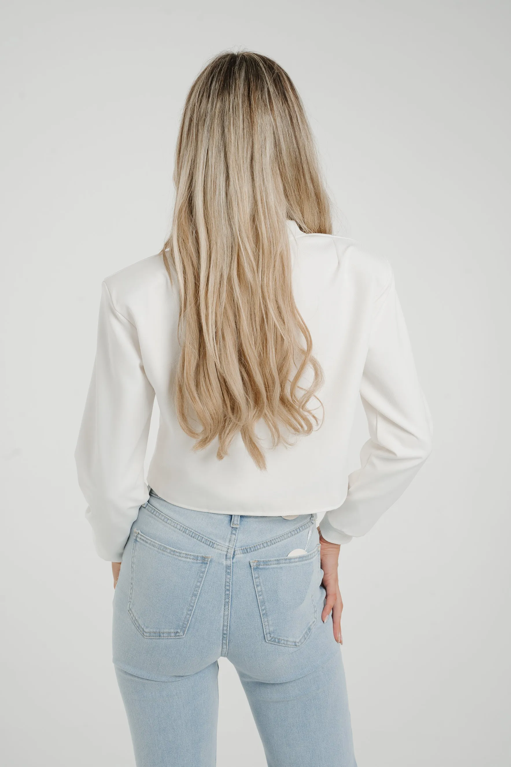 Caitlyn Bomber Jacket In White