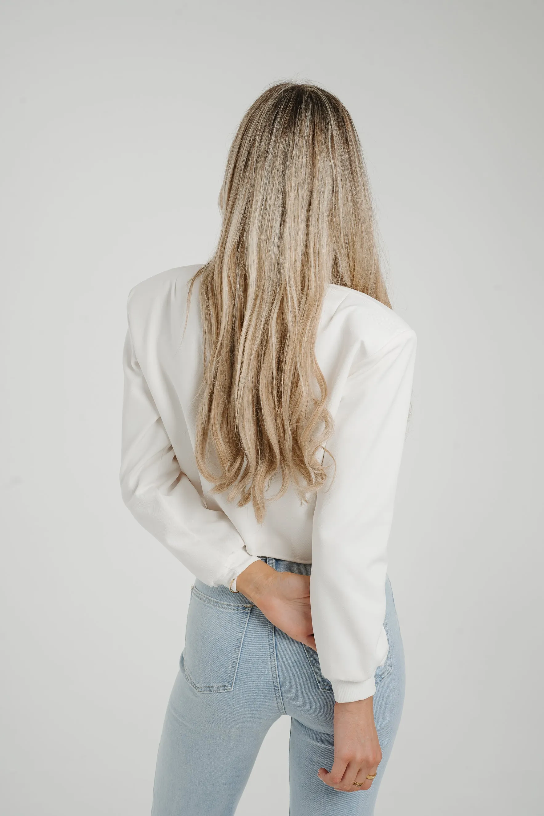 Caitlyn Bomber Jacket In White