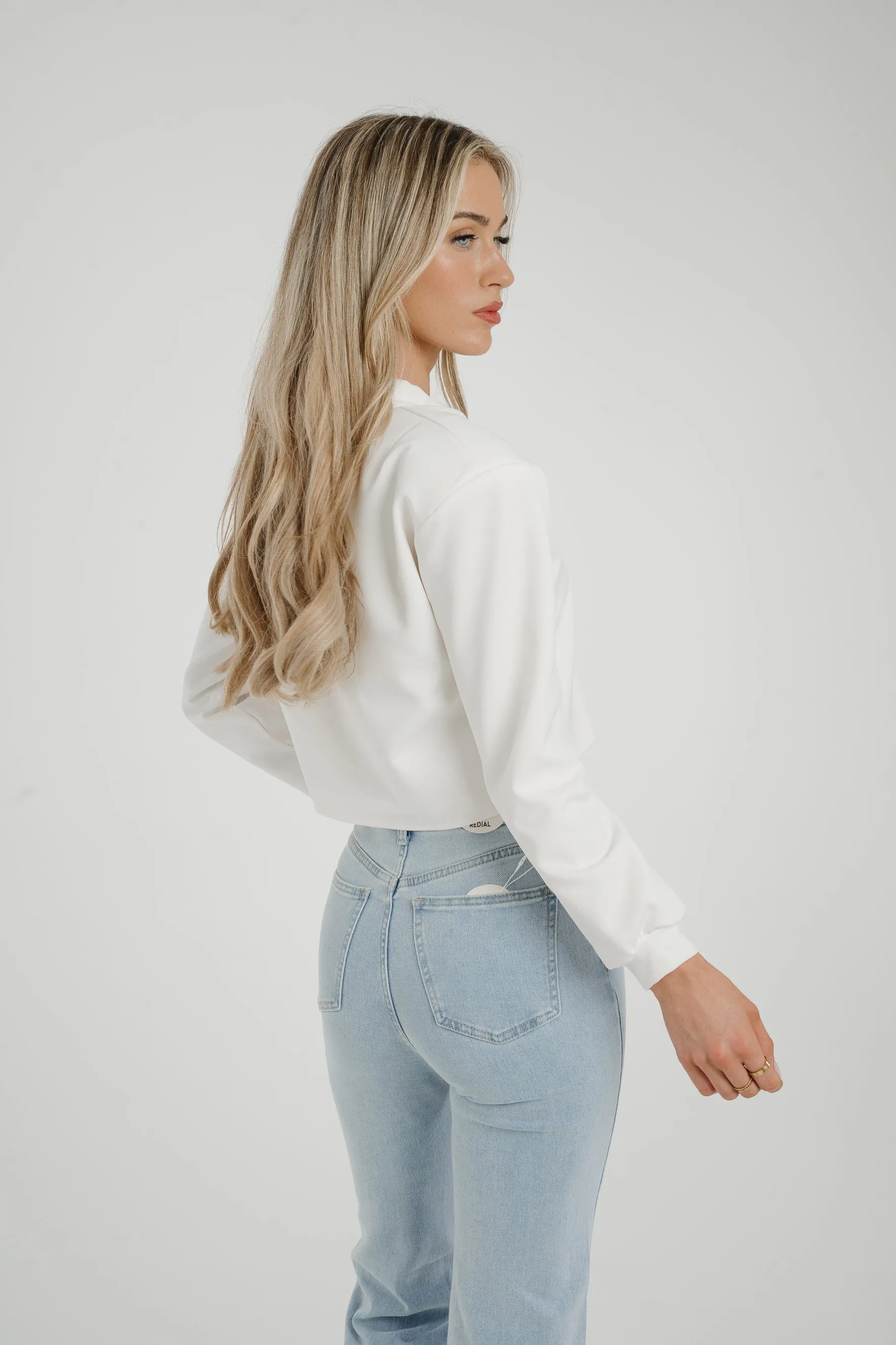 Caitlyn Bomber Jacket In White