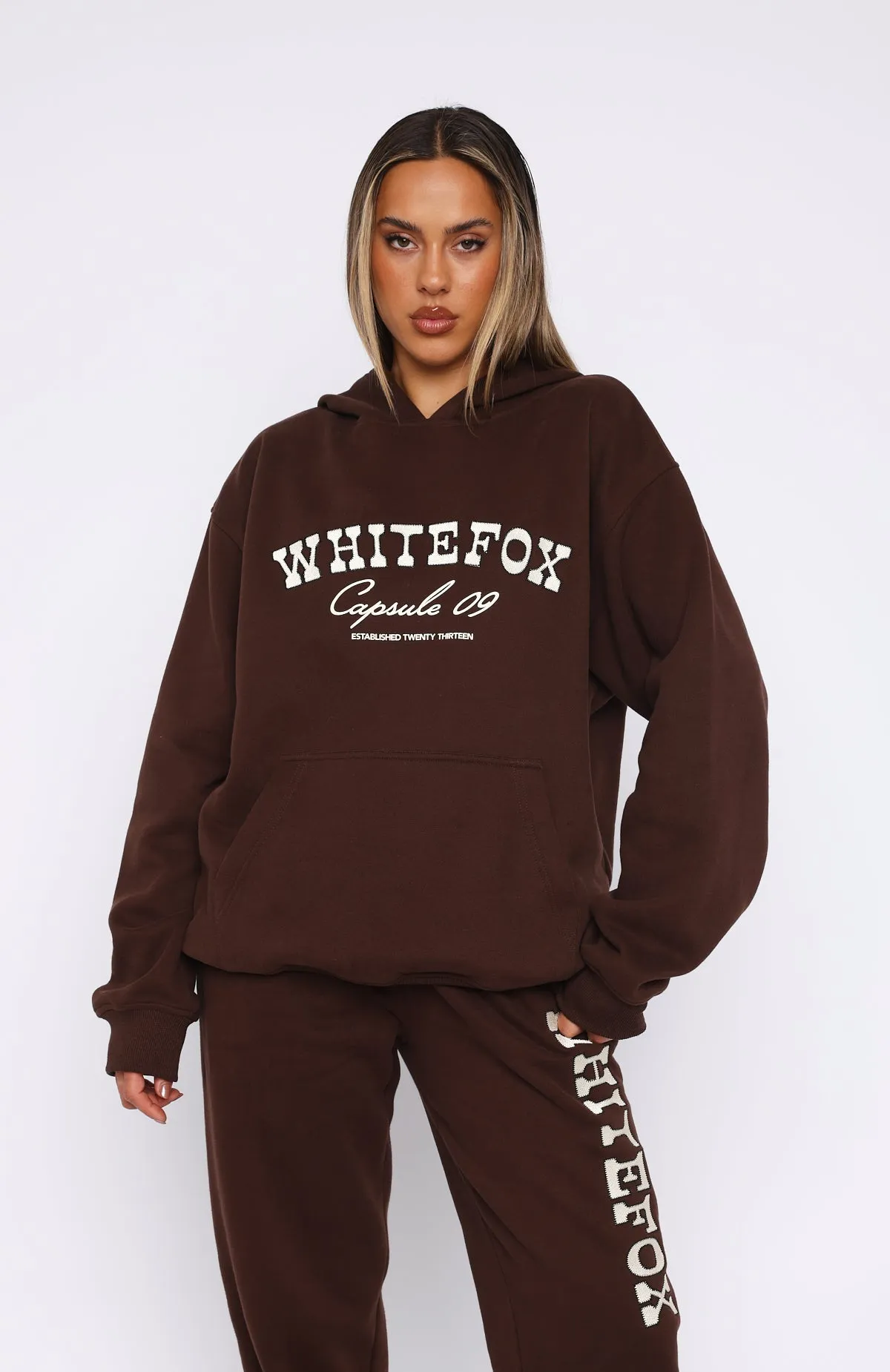 Capsule 9 Catch A Vibe Oversized Hoodie Espresso