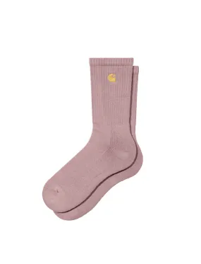 Carhartt WIP Chase Socks Glassy Pink / Gold