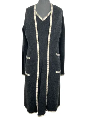 CHANEL 04A Cashmere Cardigan and Dress Size M