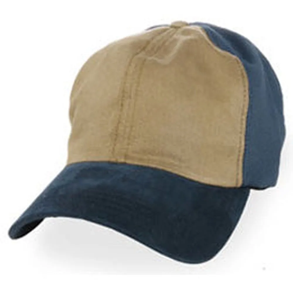 Dark Khaki with Blue Partial Coolnit - Unstructured Baseball Cap