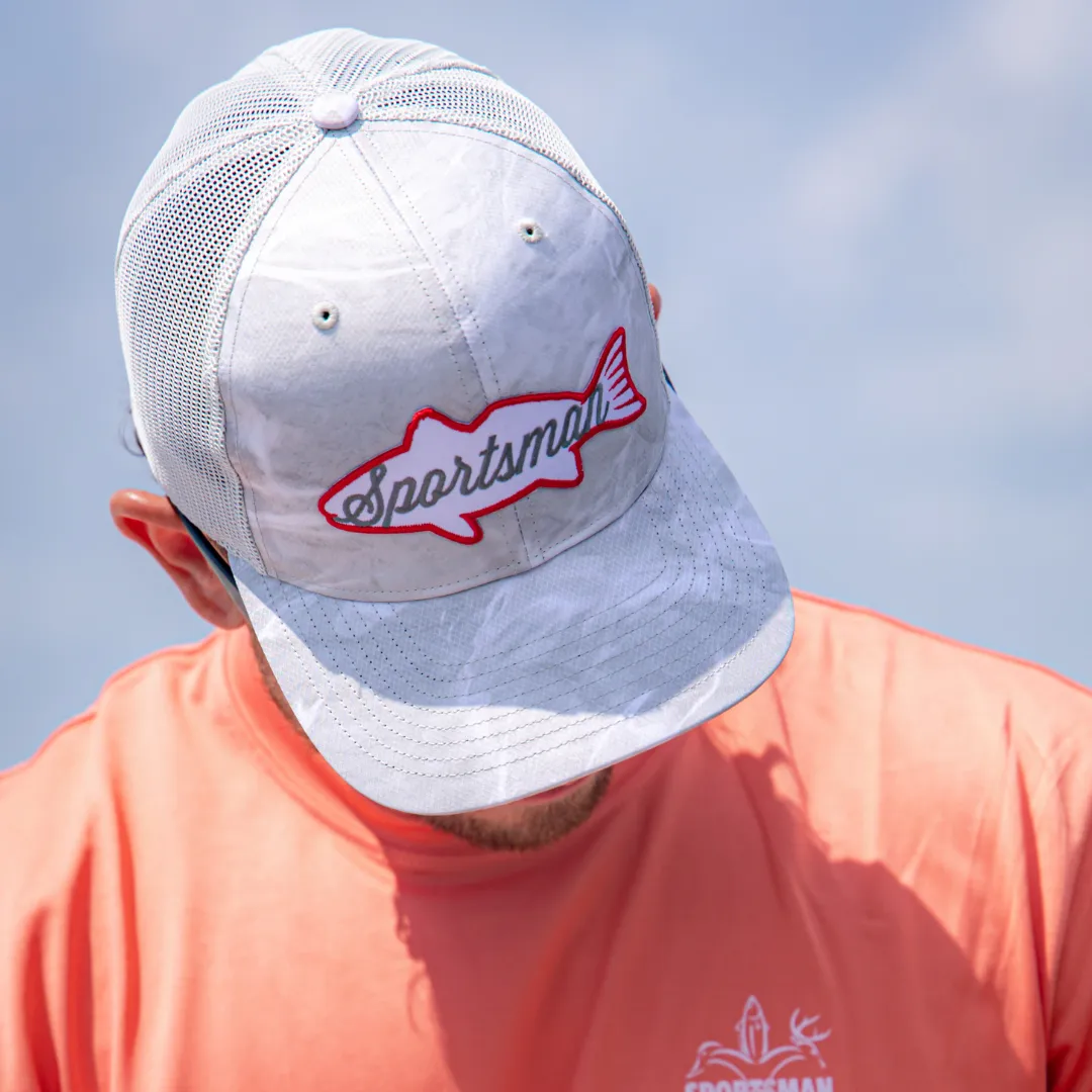 Fish Snapback Fishing Hat - Bonefish/Light Grey