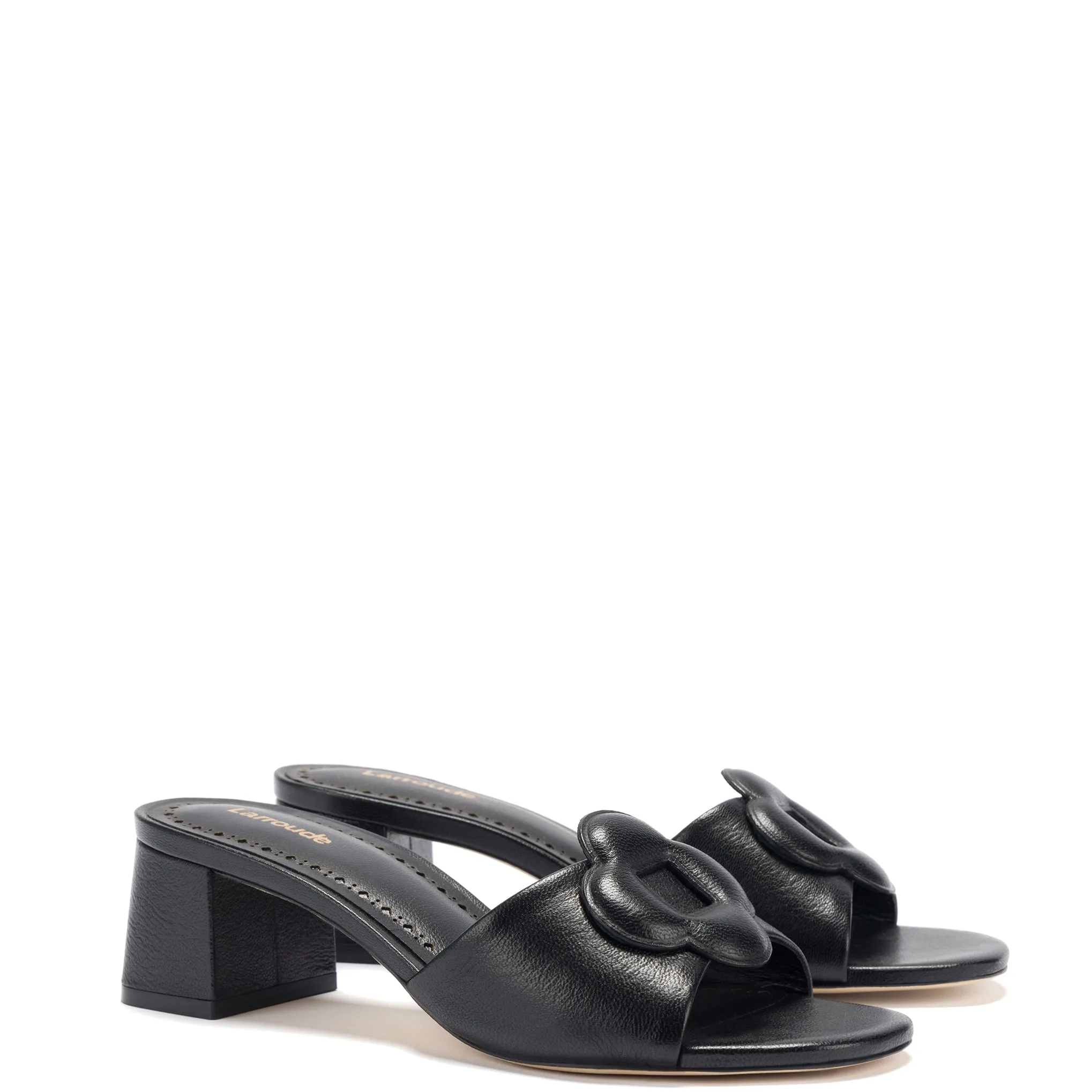 Flora Mule In Black Leather