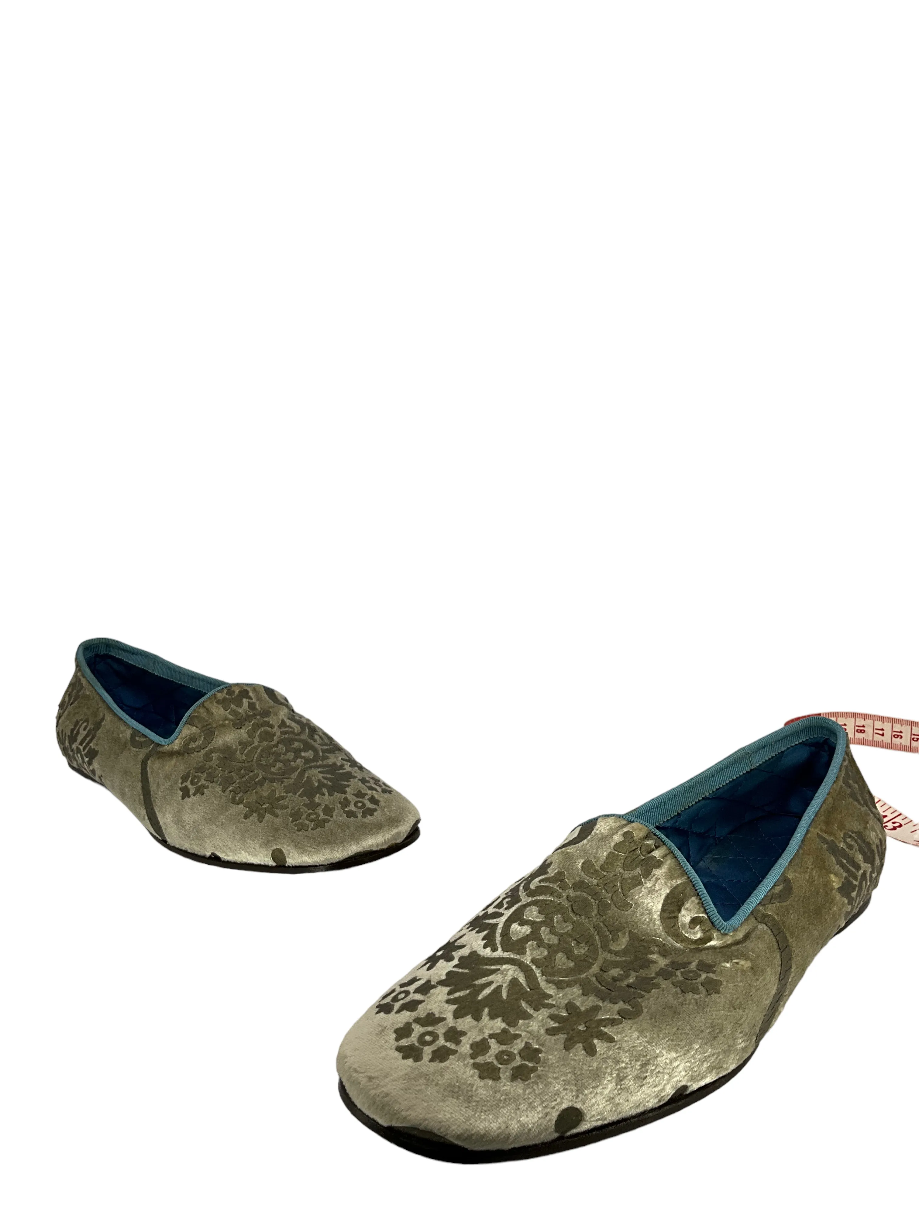 Gucci Gold Brocade Flats Size 7.5