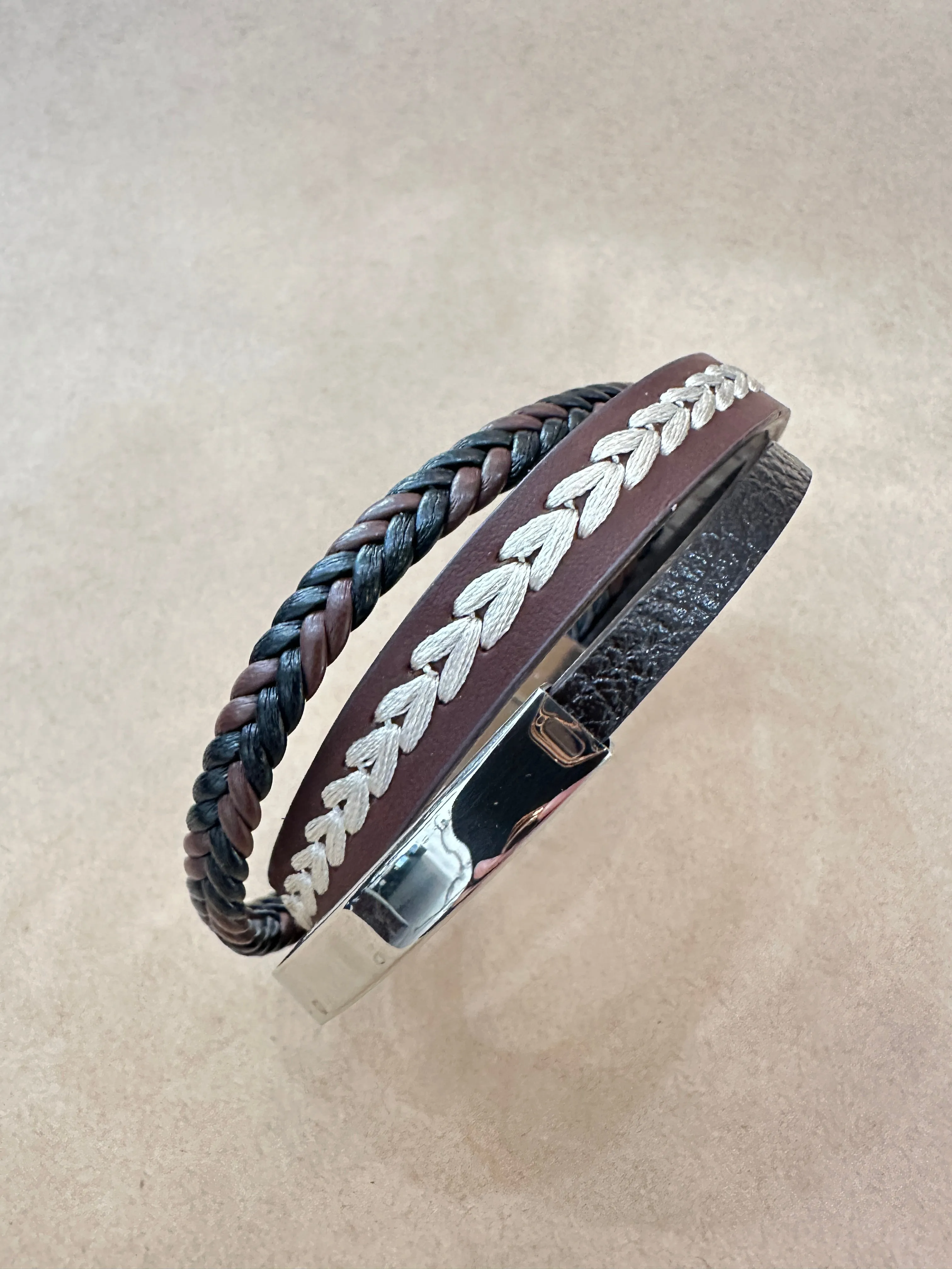 Hearttrop Multi Strands Genuine Leather Bracelet