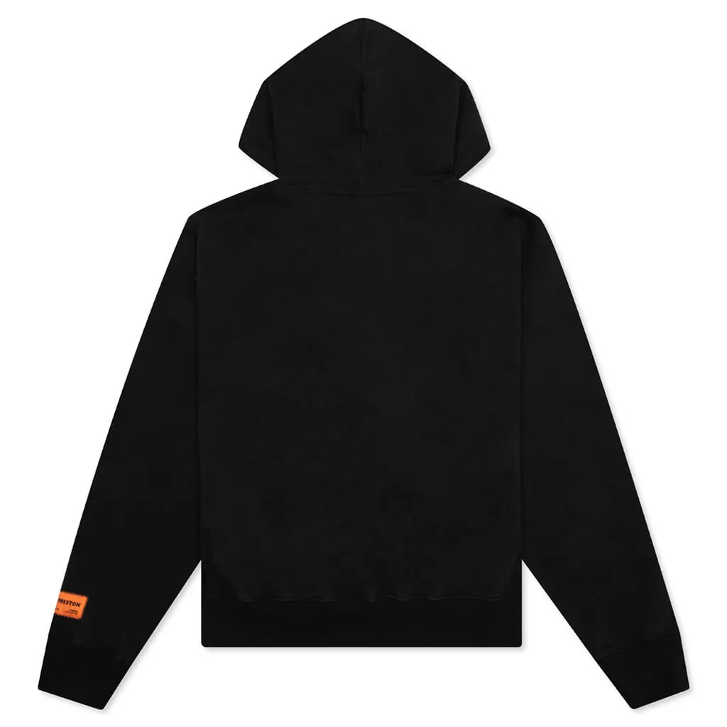 Heron Misprinted Heron Hoodie - Black/Black