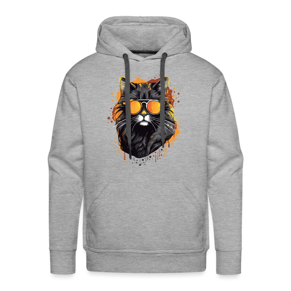 Herren Hoodie mit Katzenmotiv "Cool Cat"