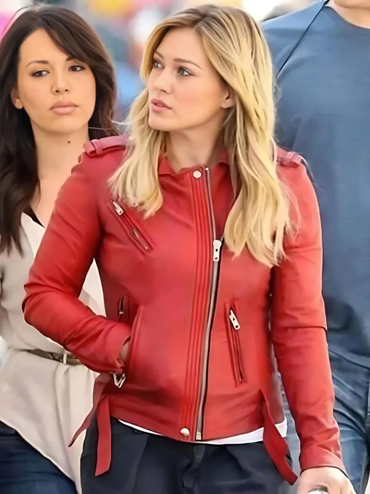 Hilary Duff Leather Jacket For Women