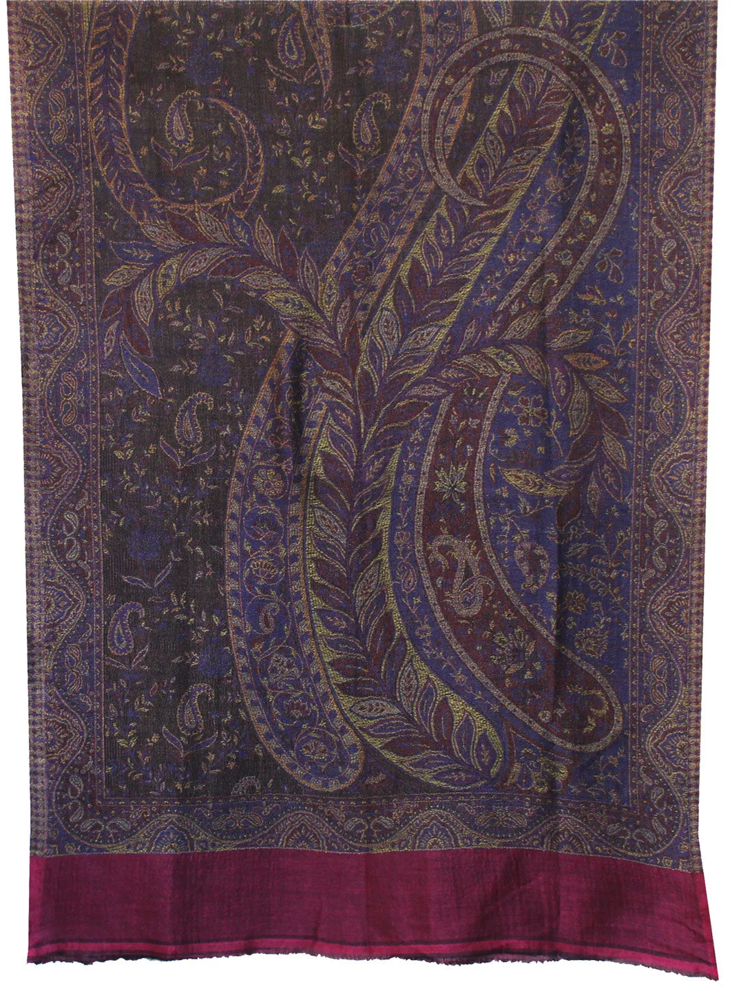 Indian Womens Shawls Paisley Wool Scarf Fashion Gift (84 x 30 inches)