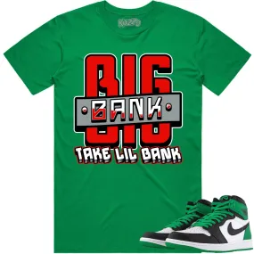 Jordan 1 Lucky Green 1s Shirt to Match - RED BIG BANK