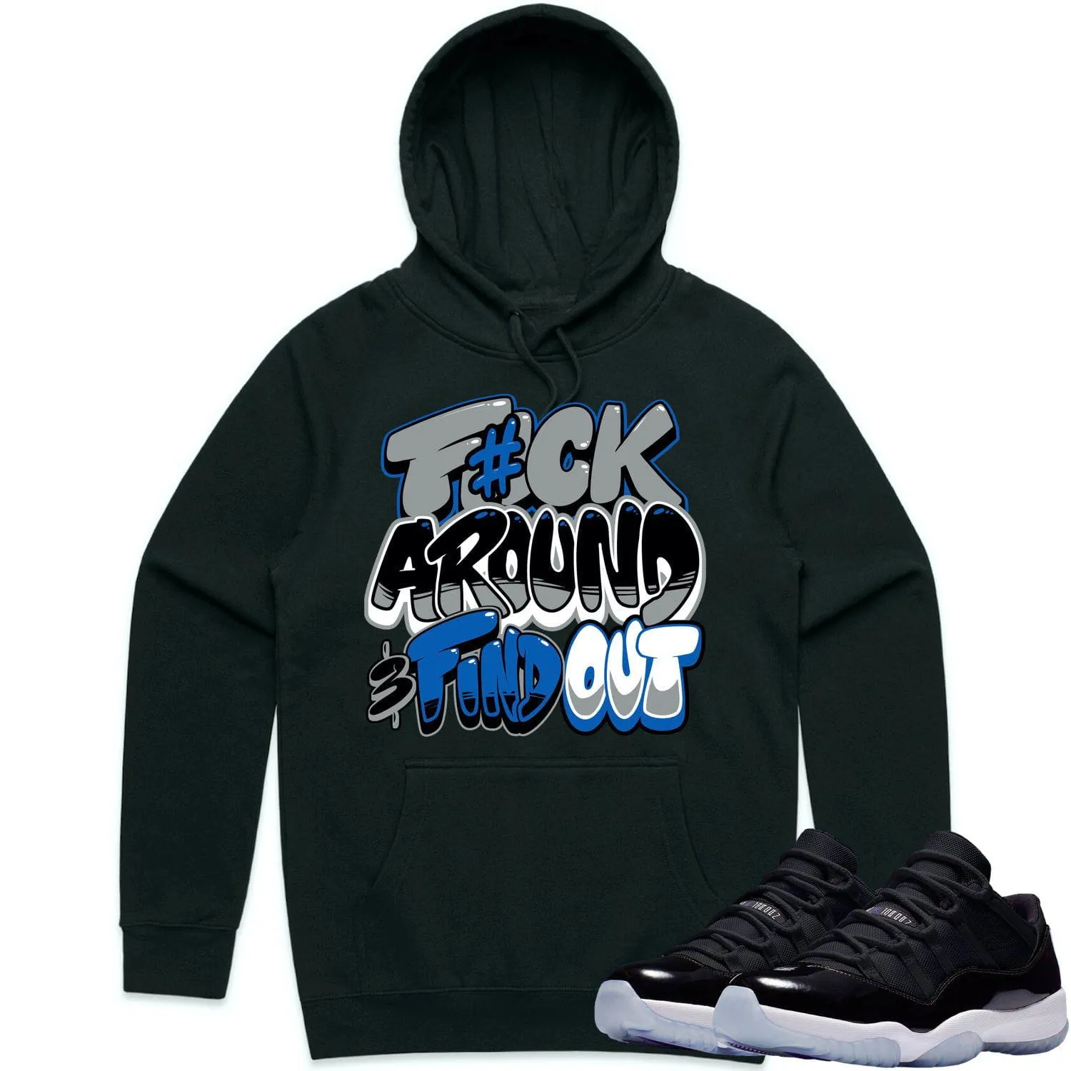 Jordan 11 Low Space Jam 11s Hoodie to Match - SPACE JAM F#CK