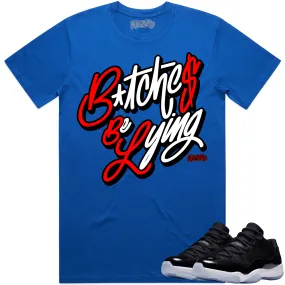 Jordan 11 Low Space Jam 11s Shirt to Match - RED BBL