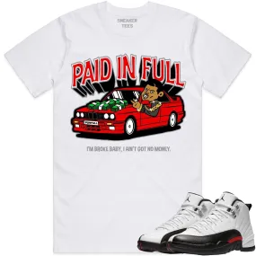 Jordan 12 Red Taxi 12s Shirt to Match - RED PAID