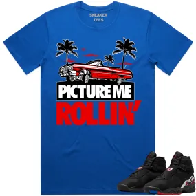 Jordan 8 Playoff 8s Shirt to Match - RED PMR