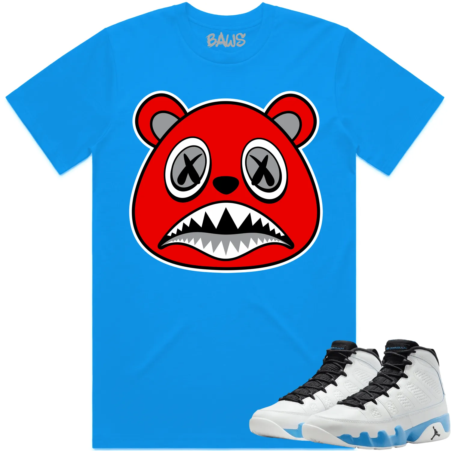 Jordan 9 Powder Blue 9s Shirt to Match - ANGRY BAWS