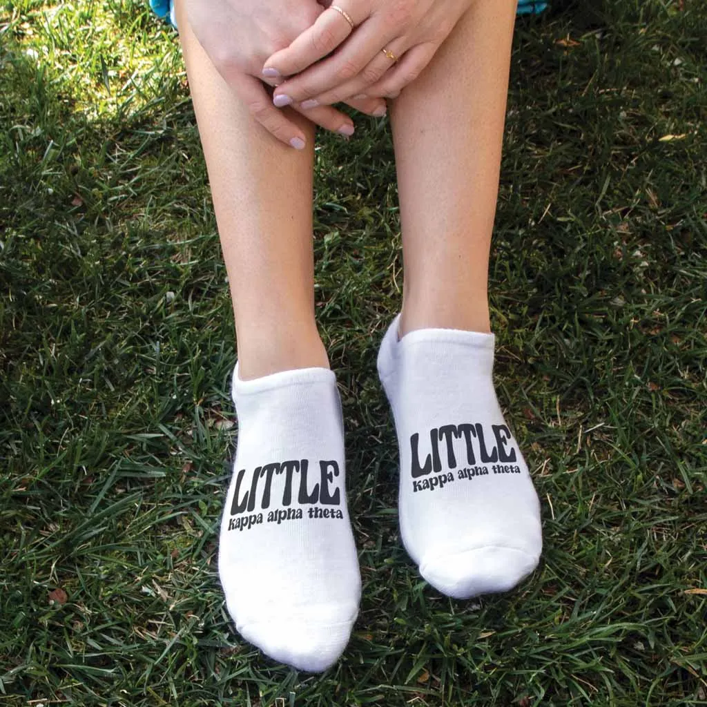 Kappa Alpha Theta No Show Socks for Bigs and Littles