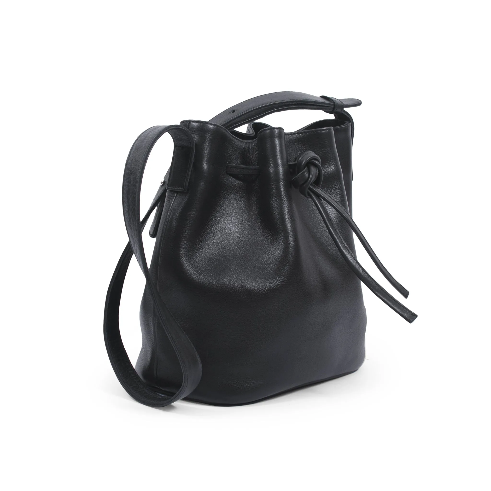 Lacy Bag-Large Genuine Leather Bucket Bag