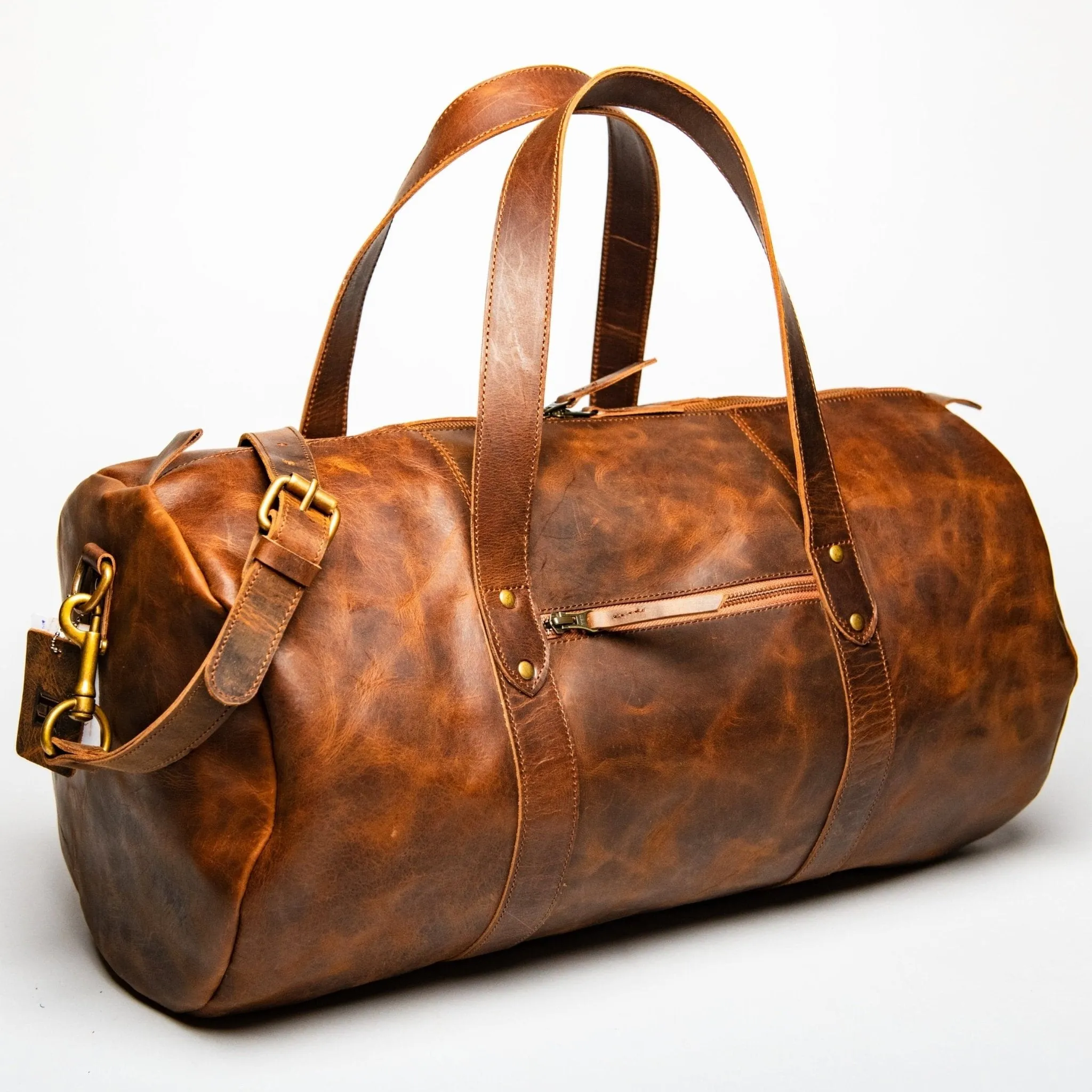 Leather Gym Bag 37L