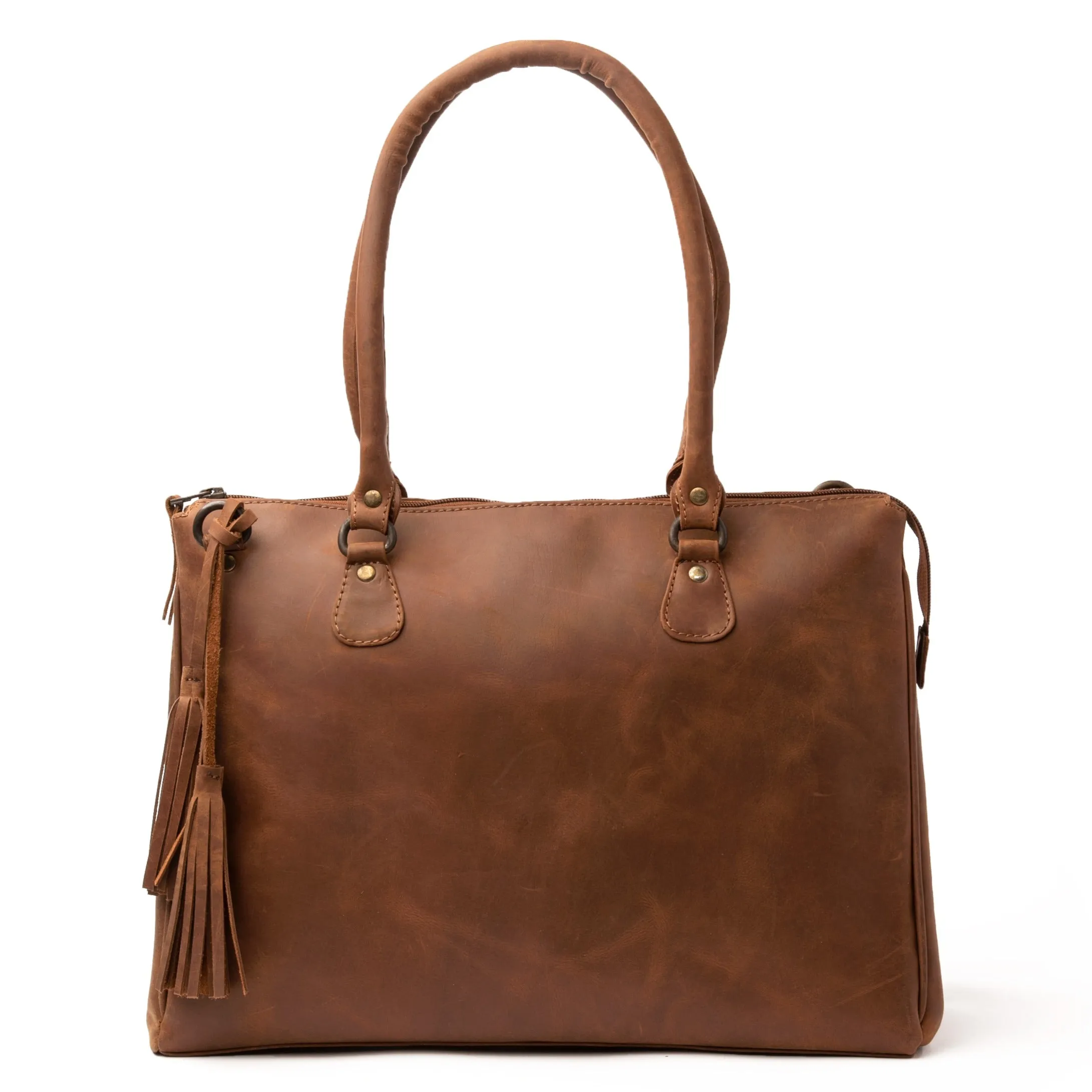 Leather Handbag 2.0 - Saddle Brown