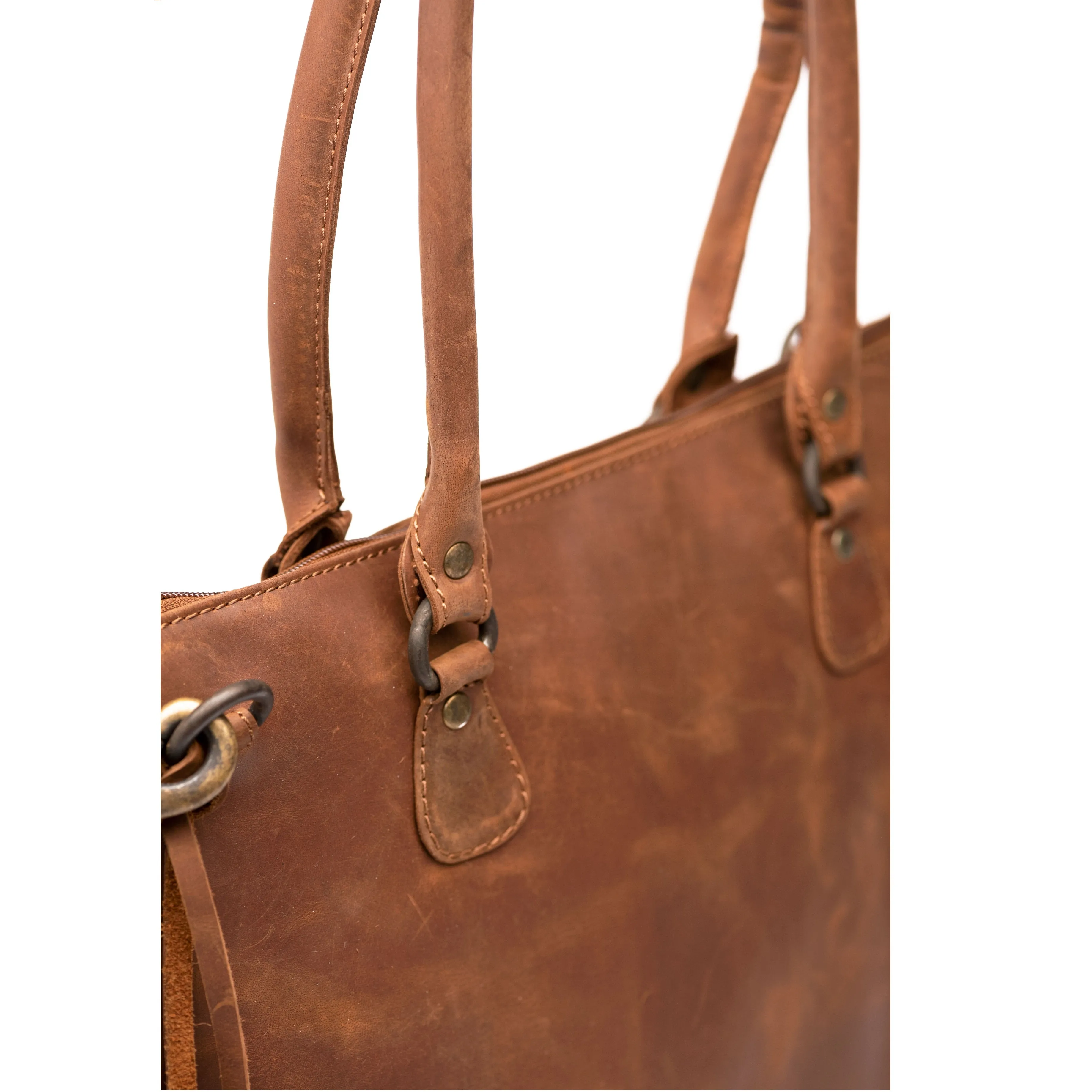 Leather Handbag 2.0 - Saddle Brown