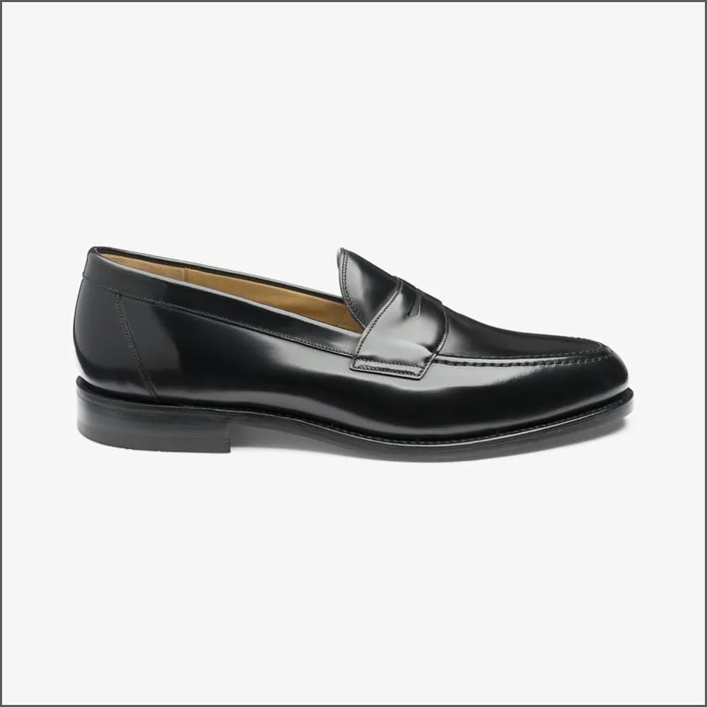 Loake Imperial Black Leather Penny Loafer*