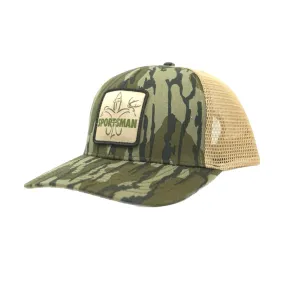 Logo Patch Snapback Camo Hunting Hat - Mossy Oak Bottomland