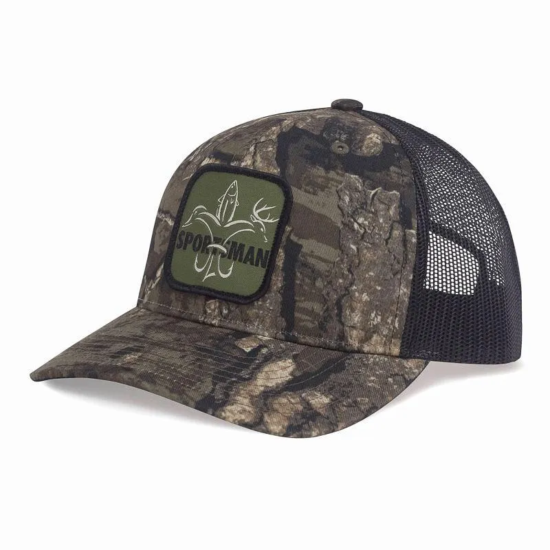 Logo Patch Snapback Camo Hunting Hat