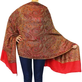 Maple Clothing  India Scarves Shawls Wool Wrap Paisley Gift (84 x 30 inches)