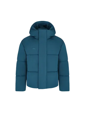 Men’s Flower-Warmth Recycled Nylon Puffer—storm blue