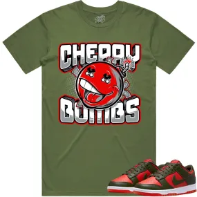 Mystic Red Dunks Shirt to Match - RED CHERRY BOMBS