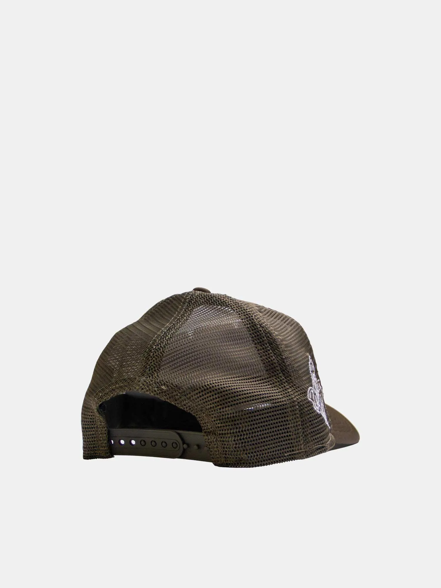 New Era 9FORTY New York Yankees Trucker - Olive / White