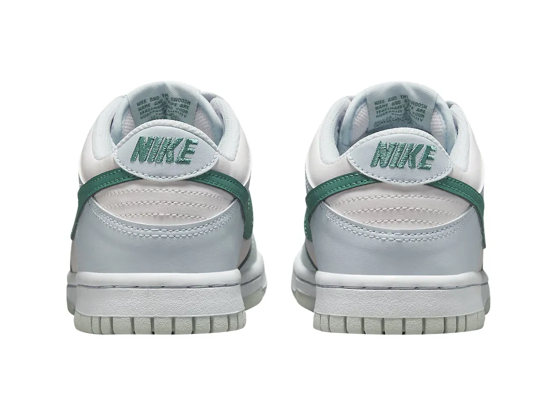 Nike Kid's Dunk Low GS Shoes - Football Grey / Mineral Teal / Pearl Pink