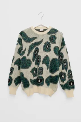 PEACOCK VINTAGE KNIT OVER SWEATER