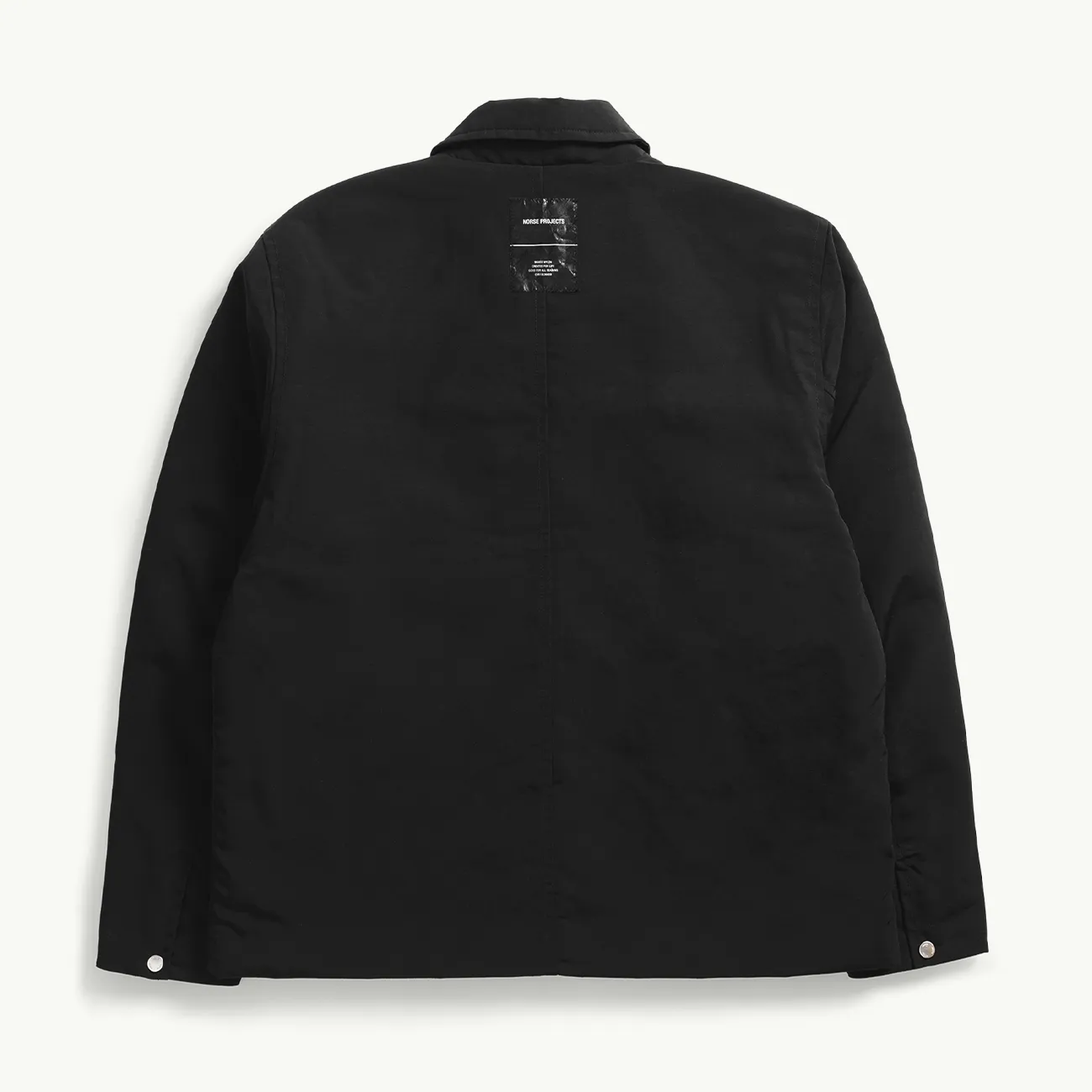 Pelle Waxed Nylon Insulated Jacket - Black