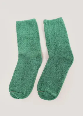 Pim Green Buckle Overankle Socks