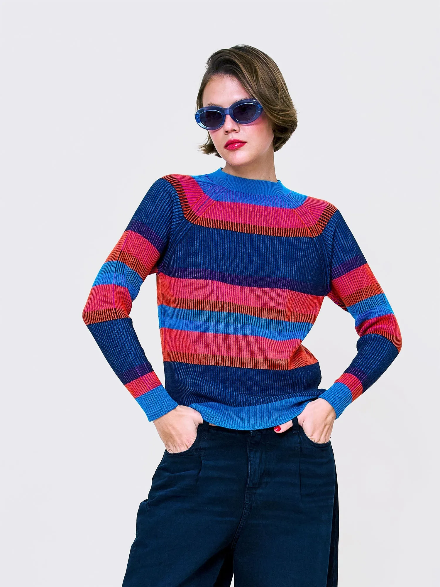 Ribbed-Knit Sweater