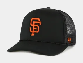 San Francisco Giants Foam Front Mesh Trucker Mens Hat (Black/Orange)